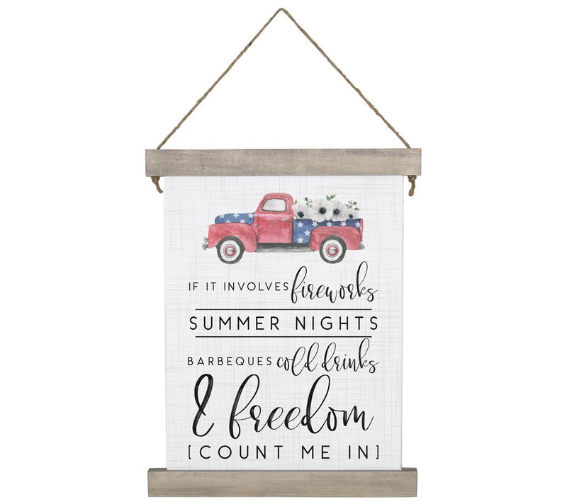 Summer Nights Hanging Canvas By Sincere Surroundings — Main view