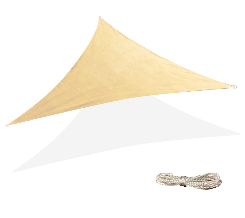 Backyard Expressions 10x10x10 Triangle Sunshade Sail, UV Block — Main view