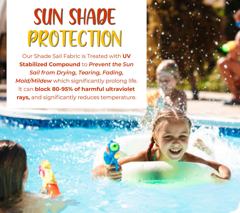 Backyard Expressions 10x10x10 Triangle Sunshade Sail, UV Block — View 9
