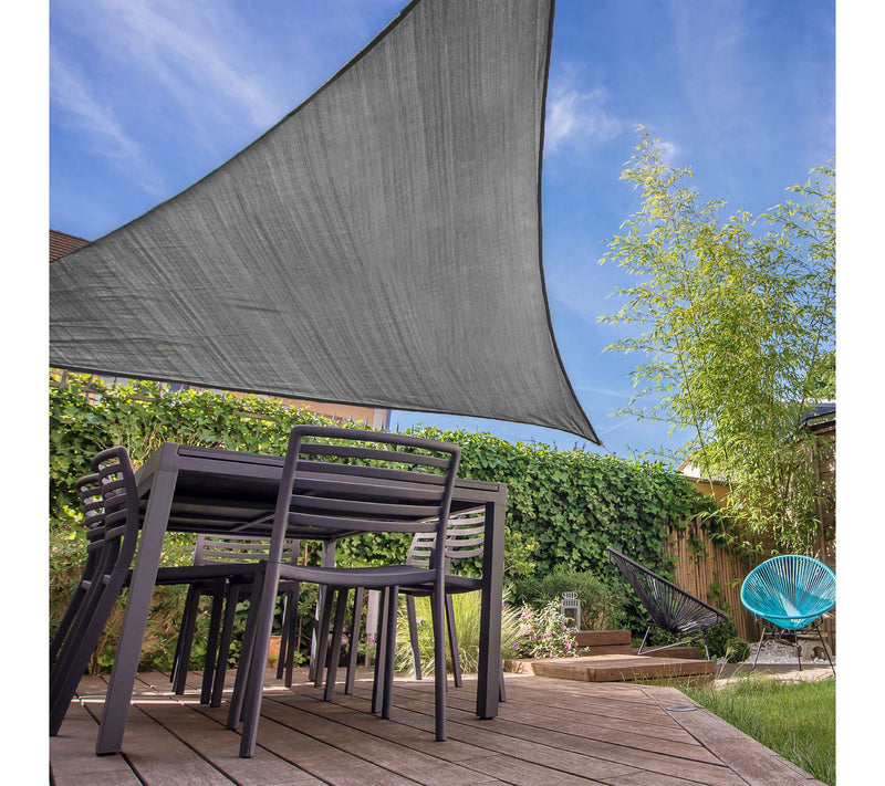 Backyard Expressions 10x10x10 Triangle Sunshade Sail, UV Block — View 5