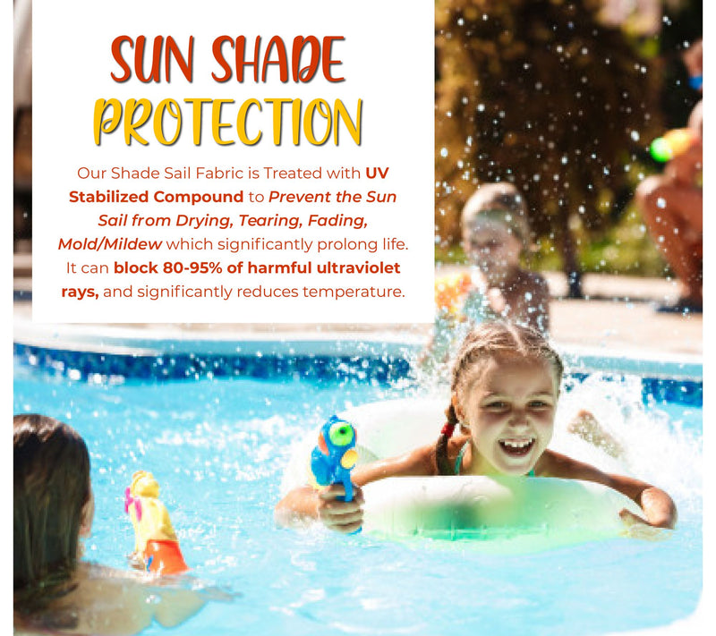 Backyard Expressions 12' x 12' Square Sun ShadeSail — View 8