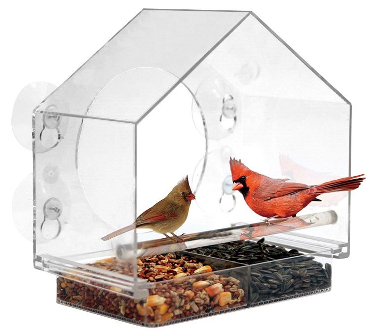 Backyard Expressions Acrylic House Window Birdf eeder — Main view