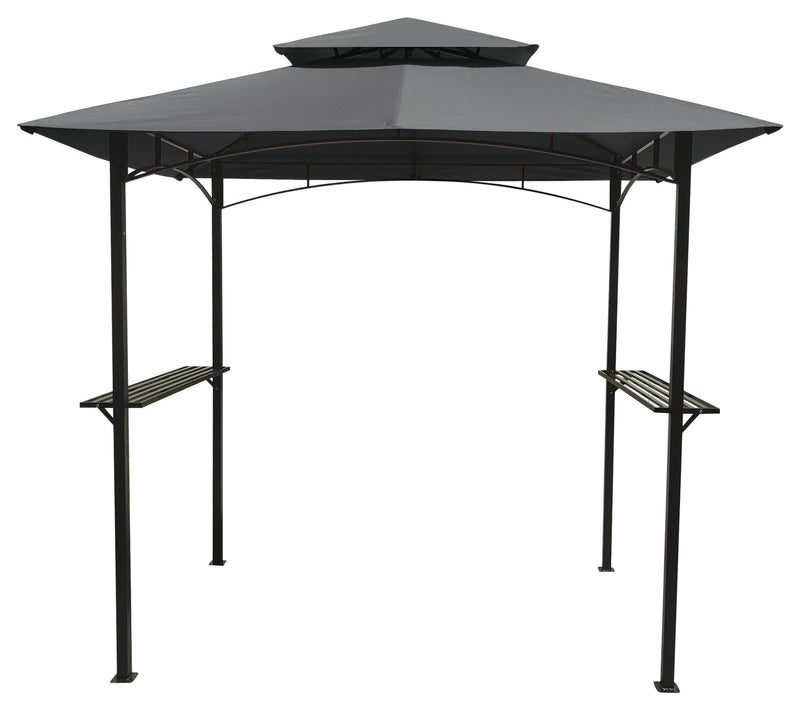 Backyard Expressions 8' x 5' BBQ Grilling Gazebo w/ LED Lights — Main view