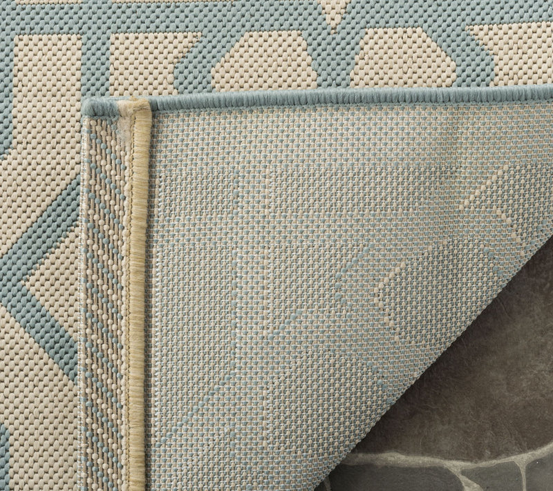 Martha Stewart Outdoor Triumph Teal 5'3" x 7'7" Rug — View 4