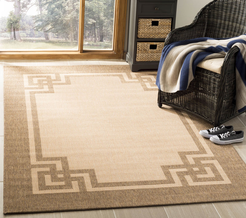 Martha Stewart Outdoor Deco Dark Beige 4' x 5'7" Rug — View 6