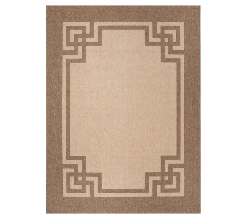 Martha Stewart Outdoor Deco Dark Beige 5'3" x 7'7" Rug — Main view