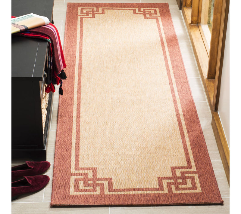Martha Stewart Outdoor Deco Terracotta 2'7" x 8'2" Rug — View 6
