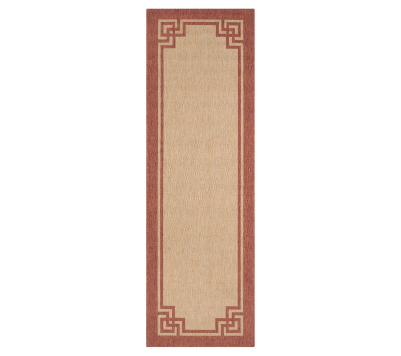 Martha Stewart Outdoor Deco Terracotta 2'7" x 8'2" Rug — Main view