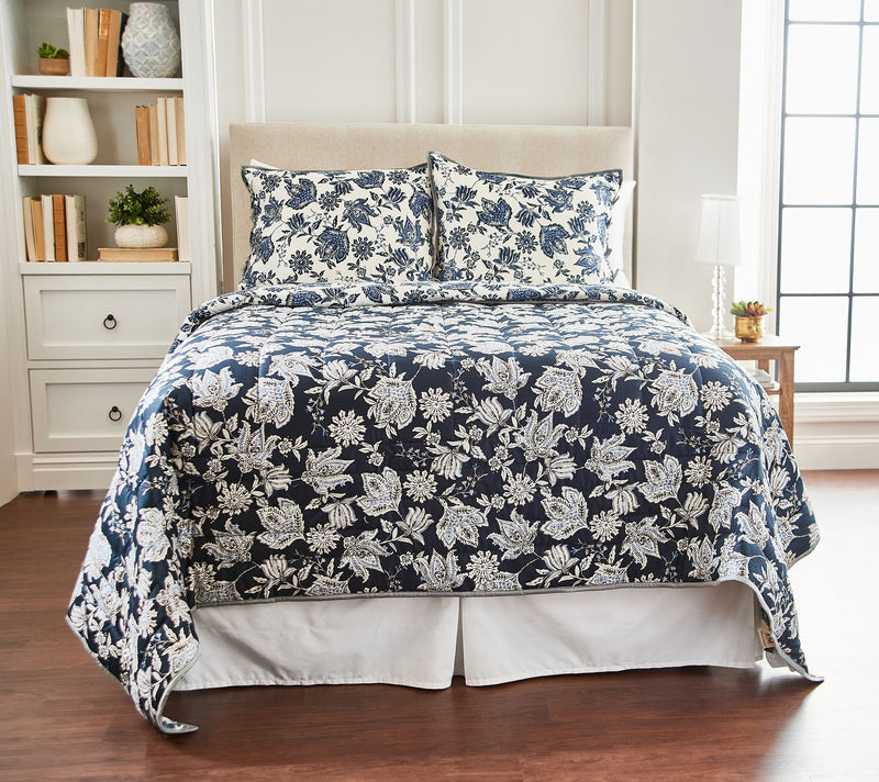 RM Rebecca Minkoff Reversible 100% Cotton Quilt Set - Kg — View 3
