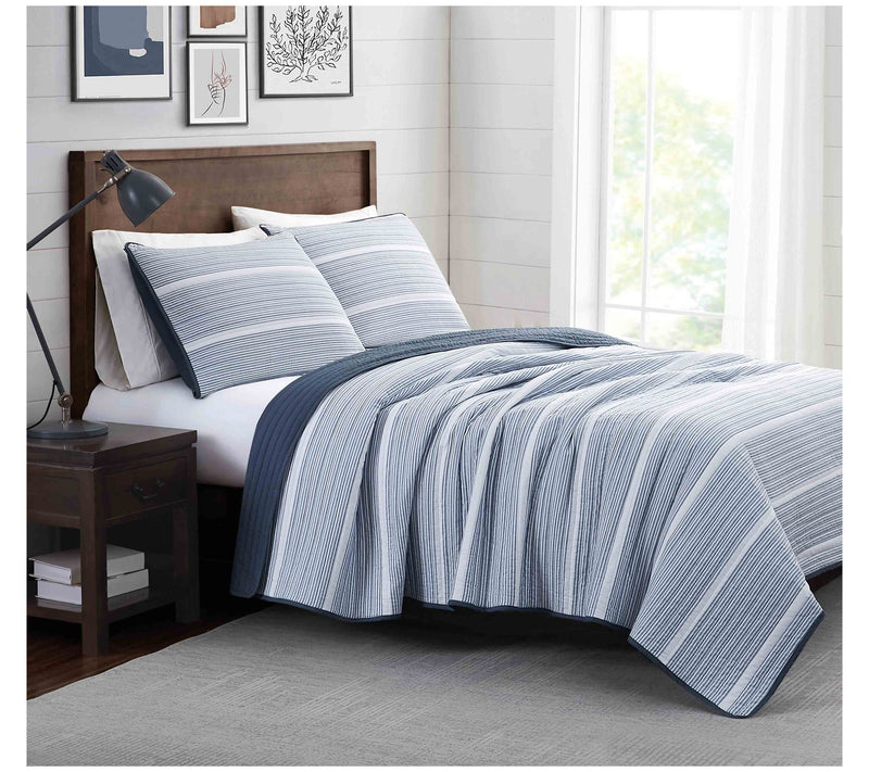 Brooklyn Loom Niari Yarn Dye Stripe King QuiltSet — View 7