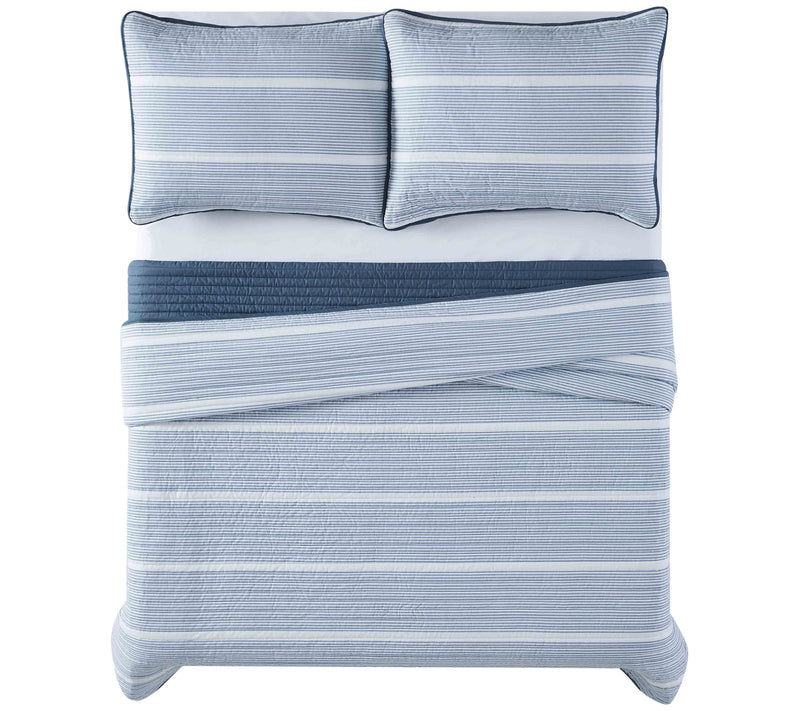 Brooklyn Loom Niari Yarn Dye Stripe Full/QueenQuilt Set — View 6