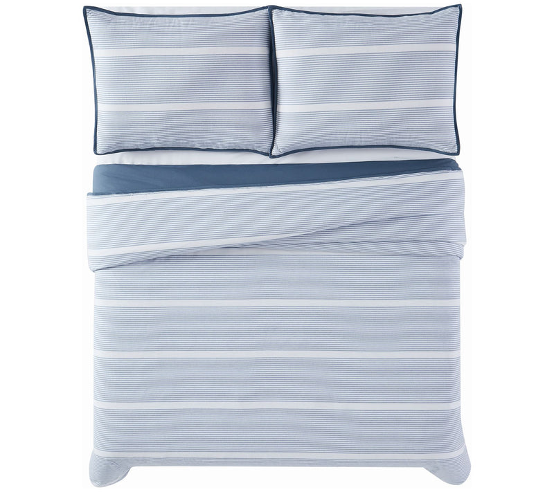 Brooklyn Loom Niari Yarn Dye Stripe Full/QueenDuvet Cover Set — View 10