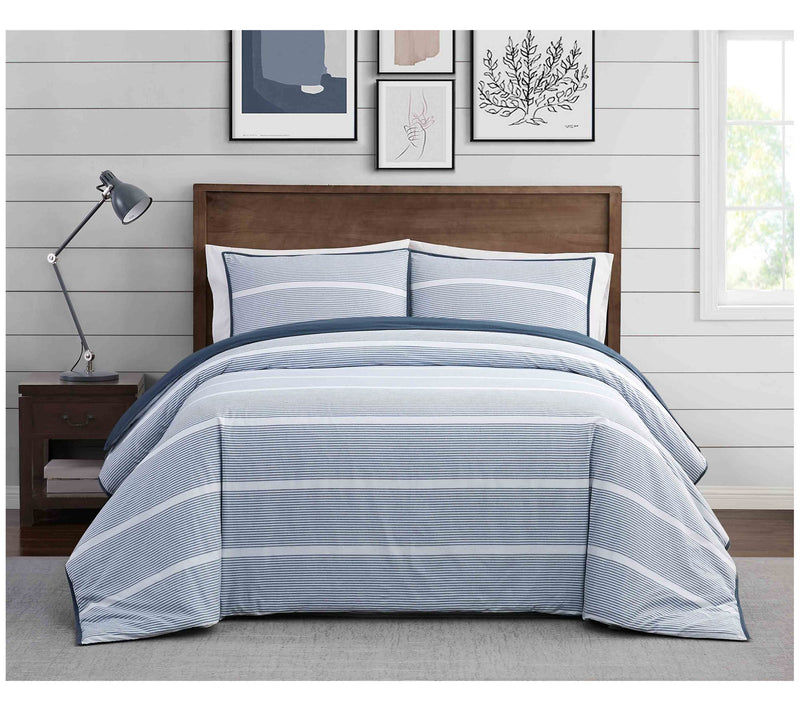 Brooklyn Loom Niari Yarn Dye Stripe King Comforter Set — View 3