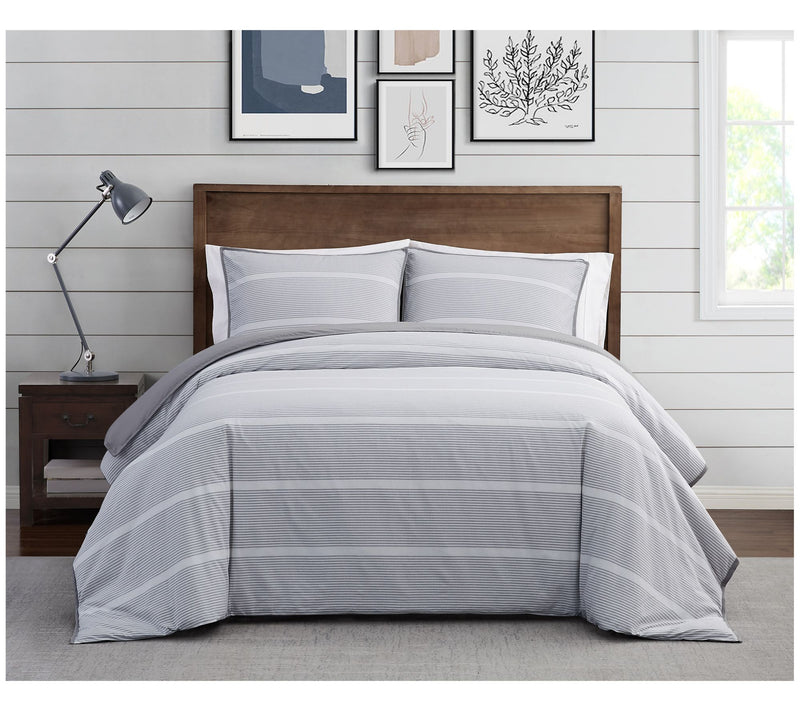 Brooklyn Loom Niari Yarn Dye Stripe King Comforter Set — View 5