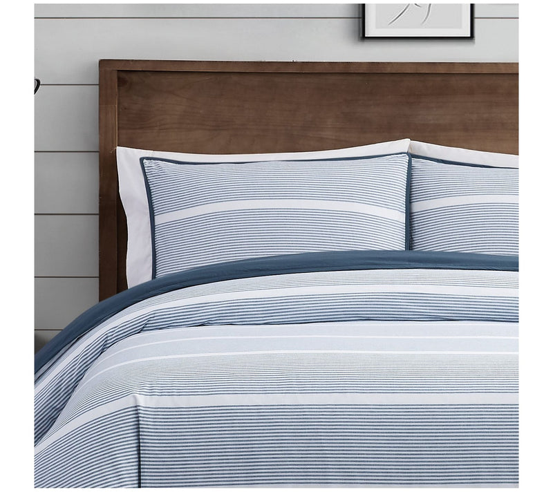 Brooklyn Loom Niari Yarn Dye Stripe King Comforter Set — View 6