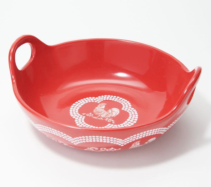 Temp-tations Doodle Doo 3-qt Deep Serving Bowl with Handles — View 11