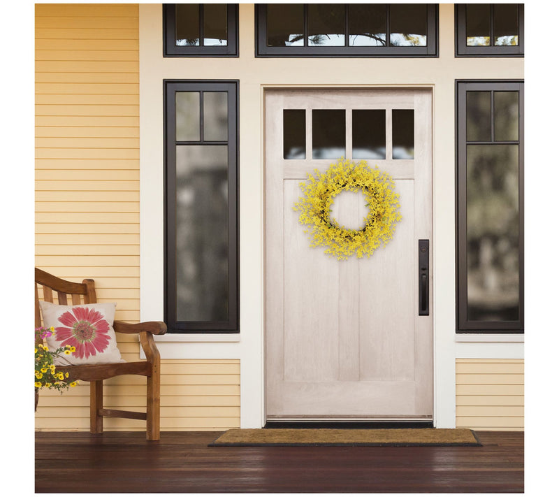 Puleo 30" Winter Jasmine Floral Spring Wreath — View 4