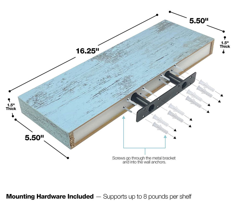 Sorbus Floating Shelf Set - 2 Pack — View 15
