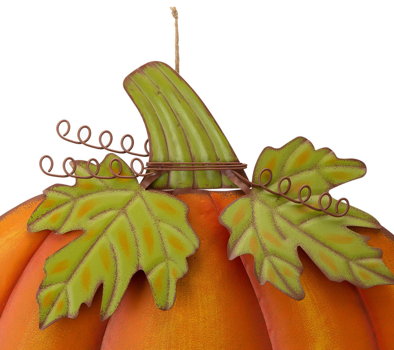 Glitzhome Big and Bold Fall Autumn Metal Pumpkin Yard Stake — View 8