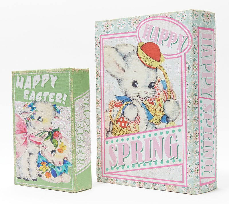 Mr. Cottontail Set of 2 Nostalgic Easter Themed Nesting Books — View 2