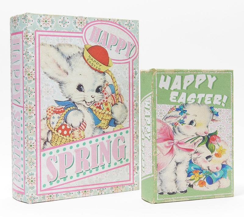 Mr. Cottontail Set of 2 Nostalgic Easter Themed Nesting Books — Main view