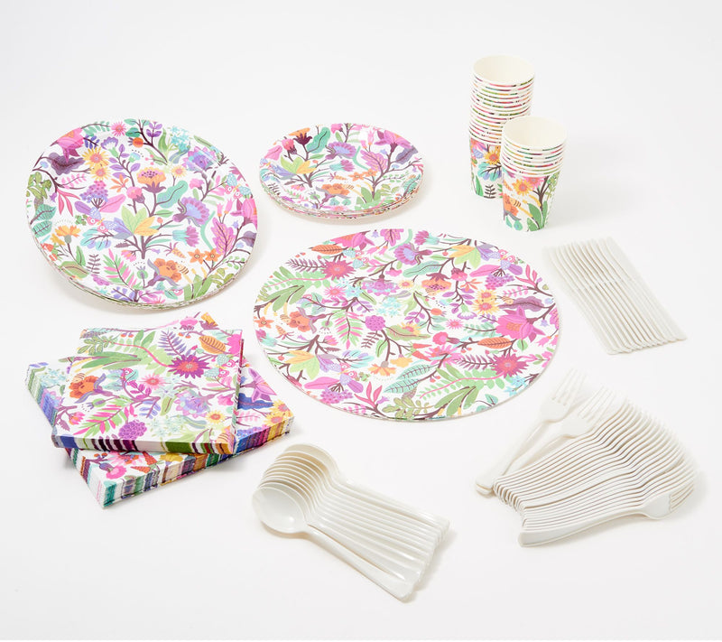 Designing Dining 168-Pc Disposable Celebration Dinnerware Set — View 7