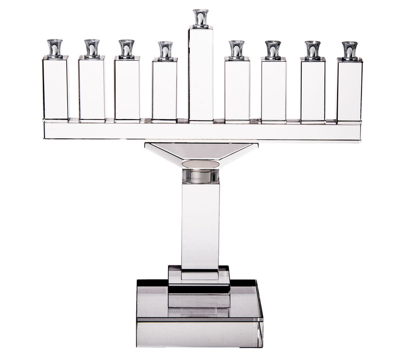Copa Judaica Traditional Crystal Menorah — Main view