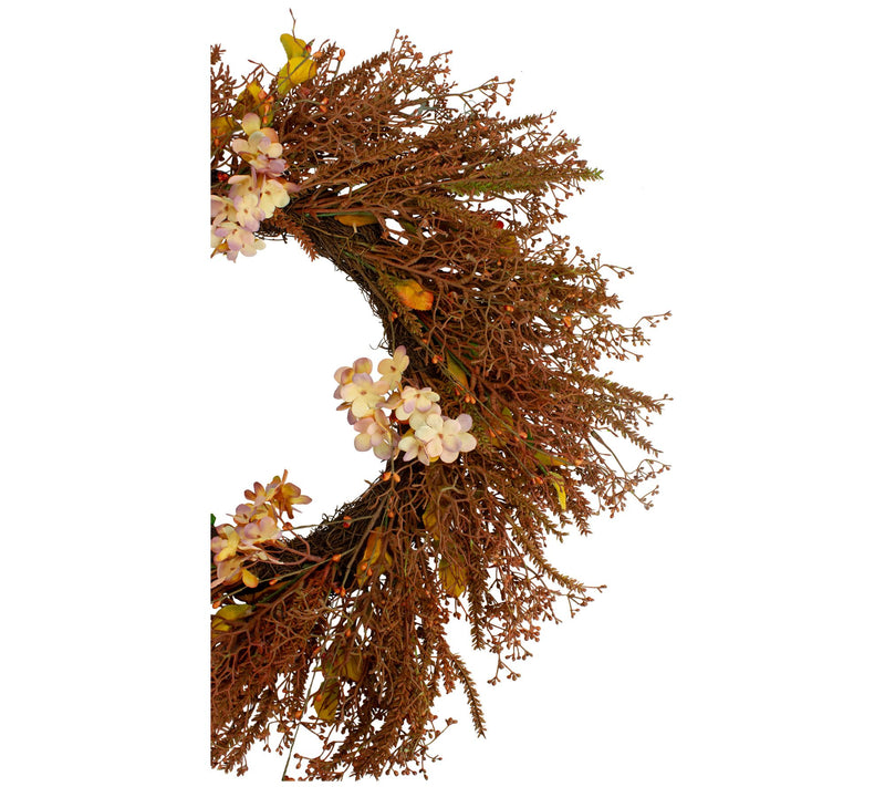 northlight autumn harvest leaf grass wreath — View 5