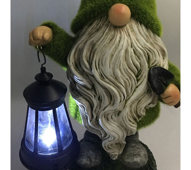 Solar Bearded Grassy Gnome Garden Statuary by Hnnykome — View 6