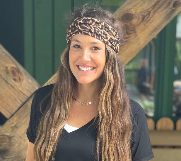 Headbands of Hope Jane Tube Turban and Black Knotted Headband — View 4