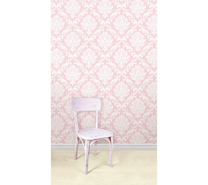 Pink Ariel Peel & Stick Wallpaper — View 5