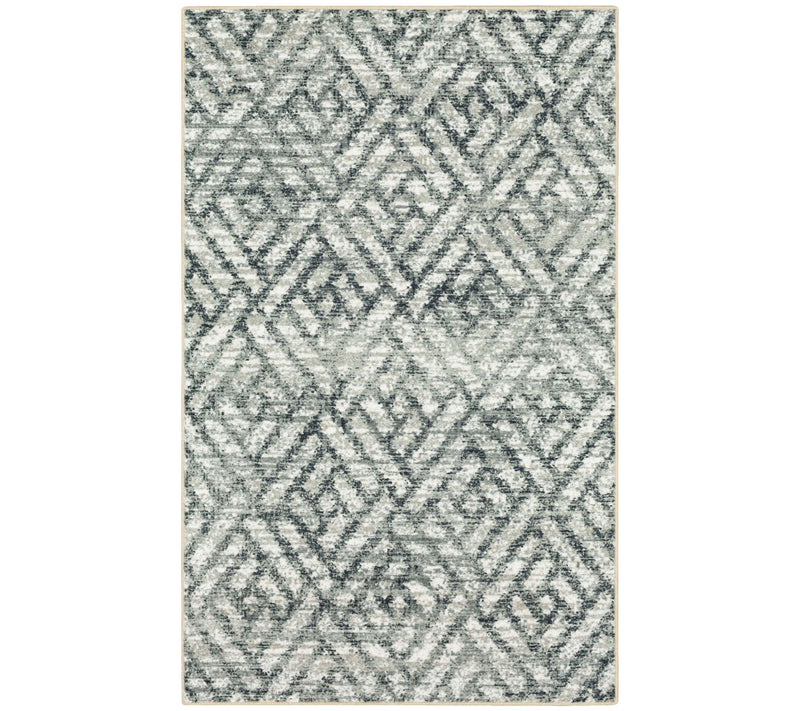 Scott Living Origami Diamond Gray 7'6" x 10' Area Rug — Main view
