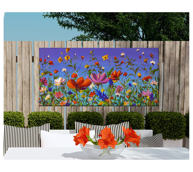 West of the Wind Outdoor Canvas Art Summer Recital 48 x 24 — View 2