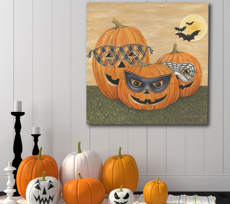 Courtside Market Funny Pumpkins 16x16 Canvas Wa ll Art — View 5