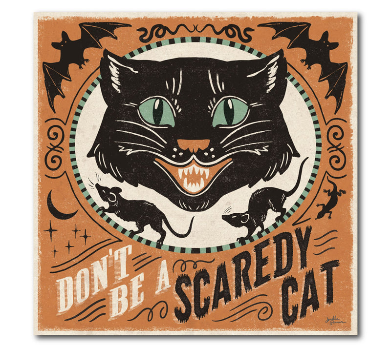Courtside Market Scaredy Cats III 16x16 Canvas Wall Art — Main view