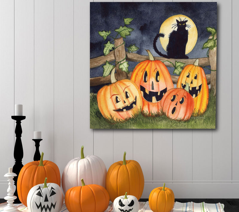 Courtside Market Haunting Halloween N 16x16 Canvas Wall Art — View 5