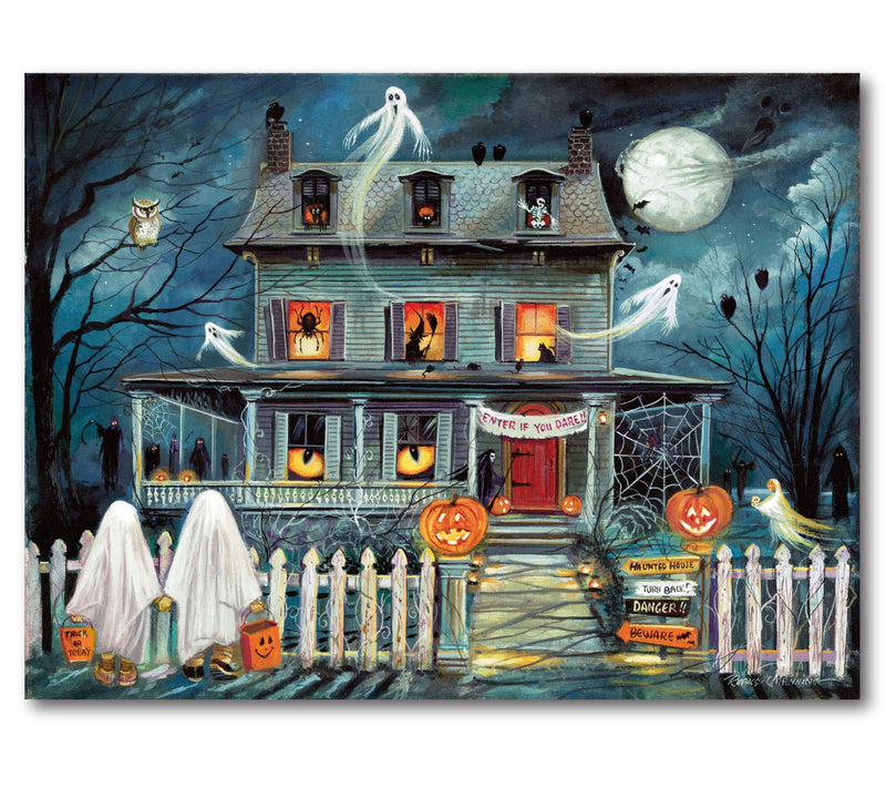 Courtside Market Haunted House I 16x20 Canvas Wall Art — Main view