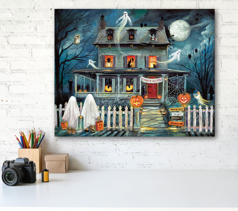 Courtside Market Haunted House I 16x20 Canvas Wall Art — View 5