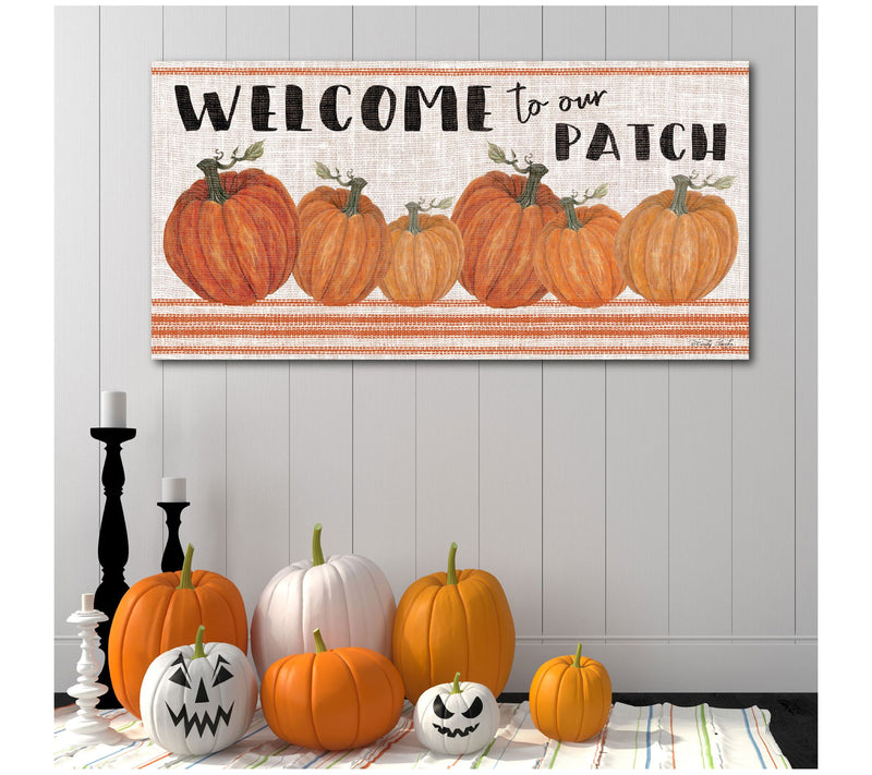 Courtside Market Welcome to our patch 12x24 Canvas Wall Art — View 4