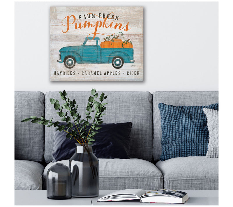 Courtside Market Farm fresh pumpkins 16x20 Canv as Wall Art — View 4