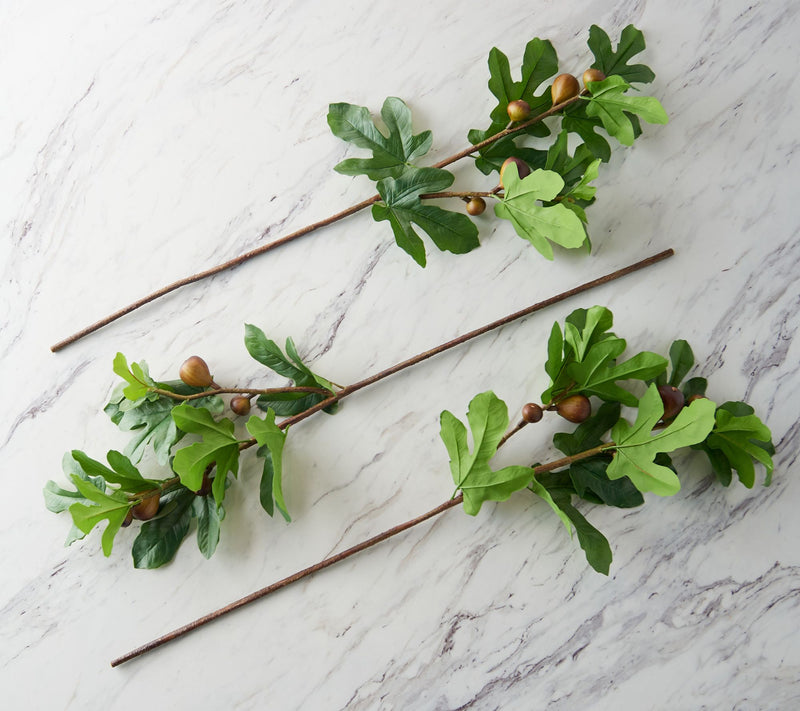 House No.9 by Home Love Set of 3 Faux Fig Stems — View 2