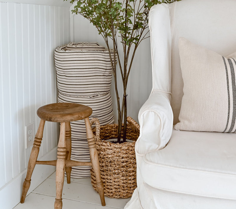 Cozy Cottage by Liz Marie 13" Water Hyacinth Basket — View 3