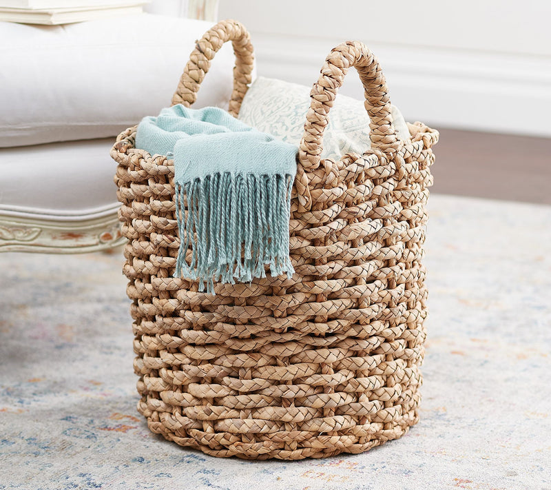 Cozy Cottage by Liz Marie 13" Water Hyacinth Basket — Main view