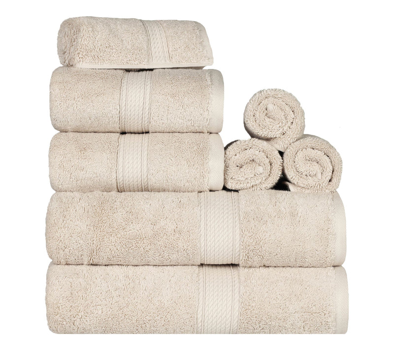 Superior Egyptian Cotton Absorbent 8-Piece ToweSet — View 11