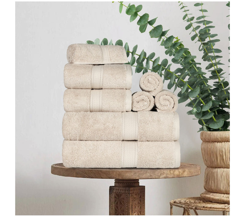 Superior Egyptian Cotton Absorbent 8-Piece ToweSet — View 50