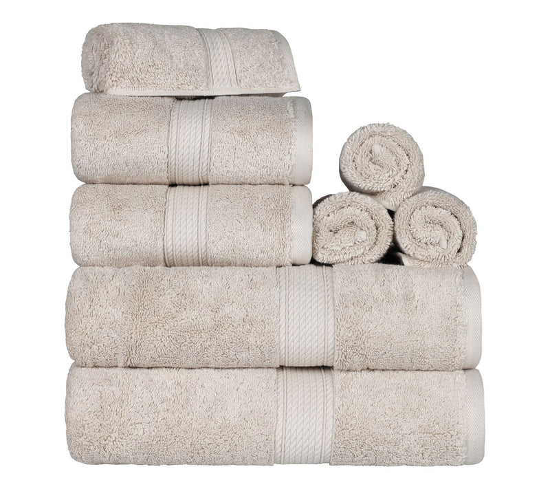 Superior Egyptian Cotton Absorbent 8-Piece ToweSet — View 40