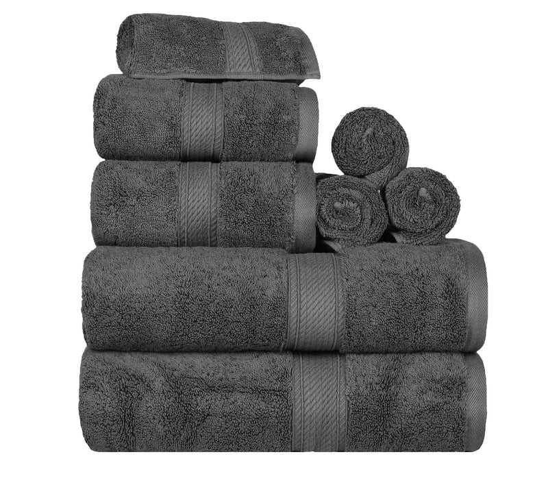 Superior Egyptian Cotton Absorbent 8-Piece ToweSet — View 5