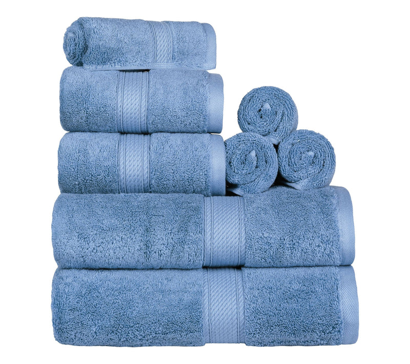 Superior Egyptian Cotton Absorbent 8-Piece ToweSet — View 13