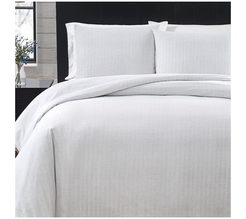 London Fog Herringbone Twin XL 2 Piece FlannelComforter Set — View 2