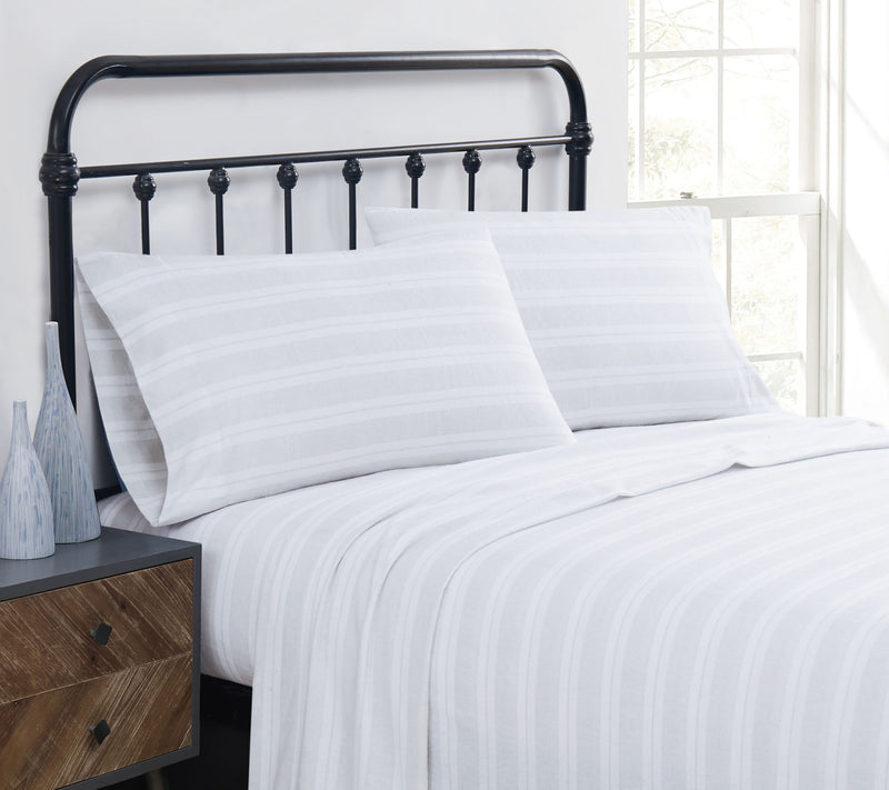 Truly Soft Bryce Stripe Flannel 3 Piece Twin Sheet Set — Main view